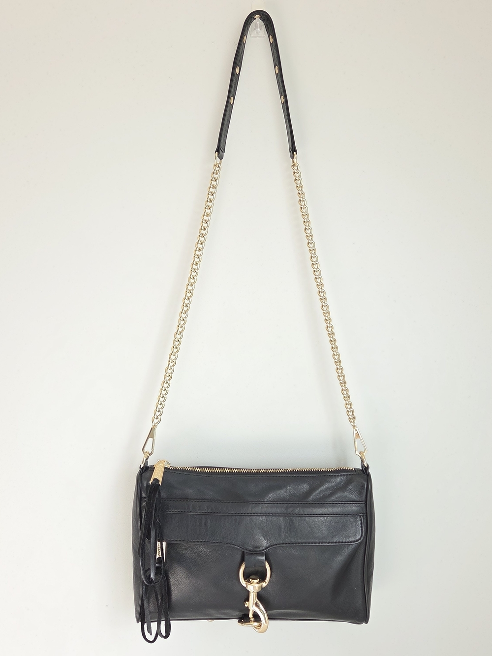 Rebecca Minkoff M.A.C. Clutch Crossbody Leather Detatchable Strap Shoulder Bag